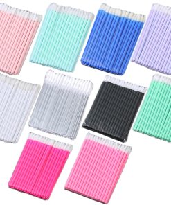 Disposable Lip Gloss Applicators with Slanted Tip – Soft Non-Shedding Brush