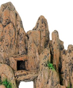 Alternative view of Natural Rock Cave Aquarium Decoration with Arch Tunnel (Resin Mountain Ornament)