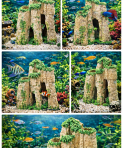 Alternative view of Aquarium Rock Cave Decoration (Cliff Hideout)